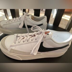 NIKE-  Brand new never worn Nike Blazer low platforms- Size US 8.5